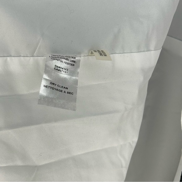 Women’s Andrew Marc New York Black White Floral Polyester Midi Dress Size 10 - Picture 6 of 6